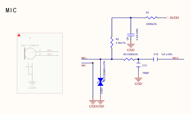 麦克风输入电路