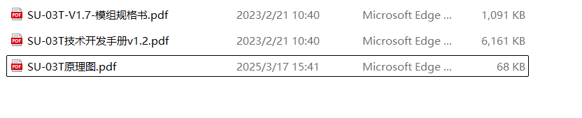 开发包文件列表
