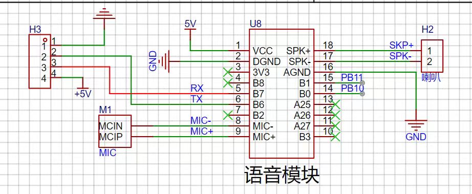 语音模块接线原理图
