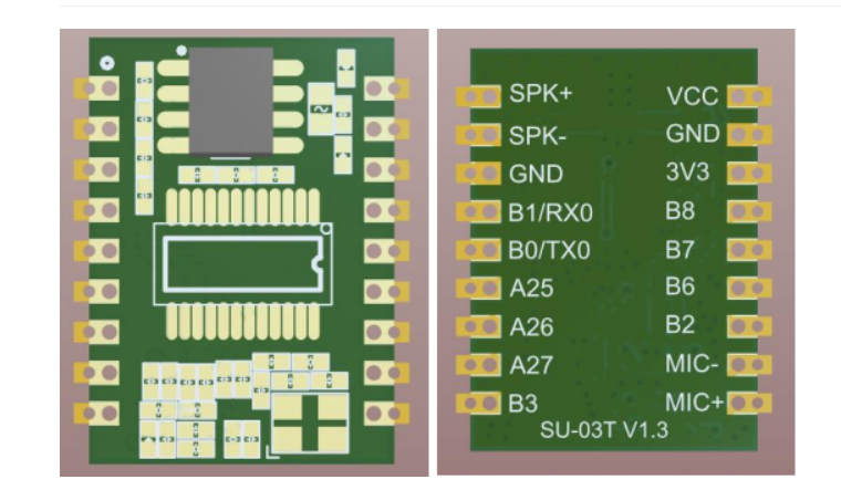 SU-03T模块引脚布局图