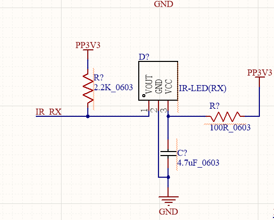 三脚接收管接线图