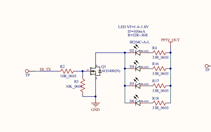 红外发射电路图