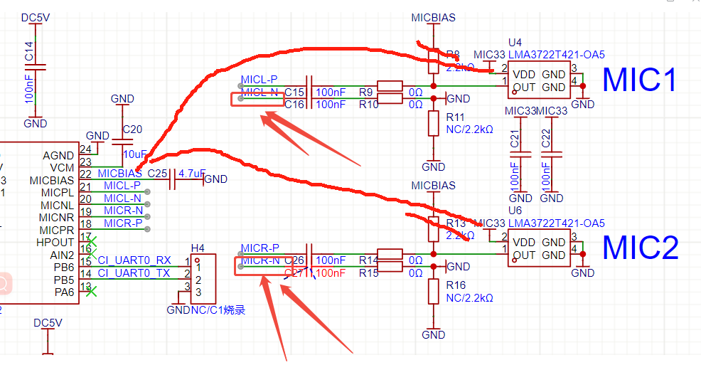 修改后的单端接法