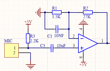 麦克风采集简化电路