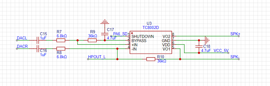 TC8002D功放电路设计