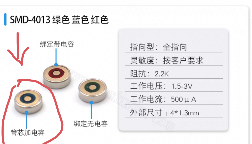 SMD-4013电容麦类型