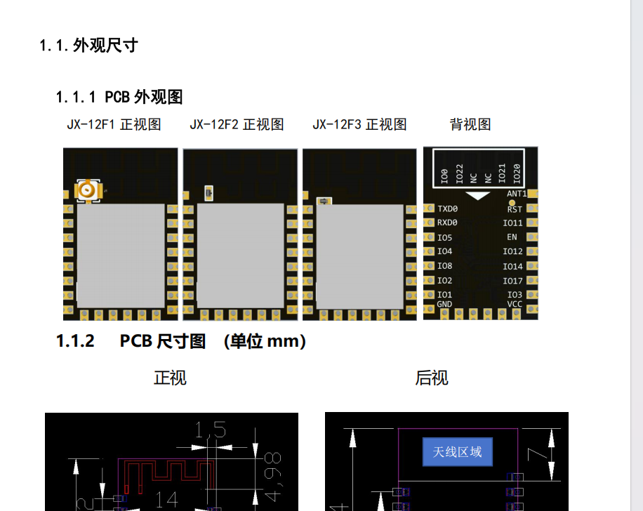 JX-12F系列模块对比