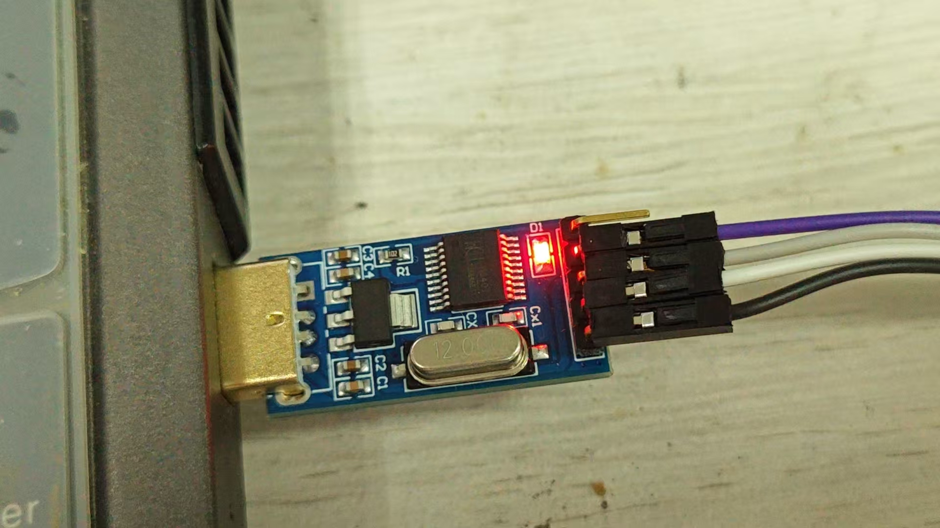 JX-A7T模块与CH340连接