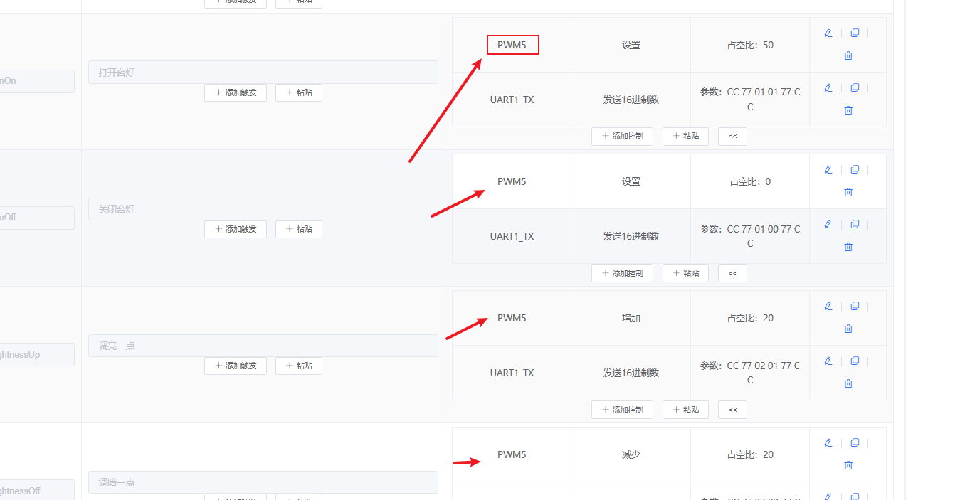 PWM5控制台灯示例
