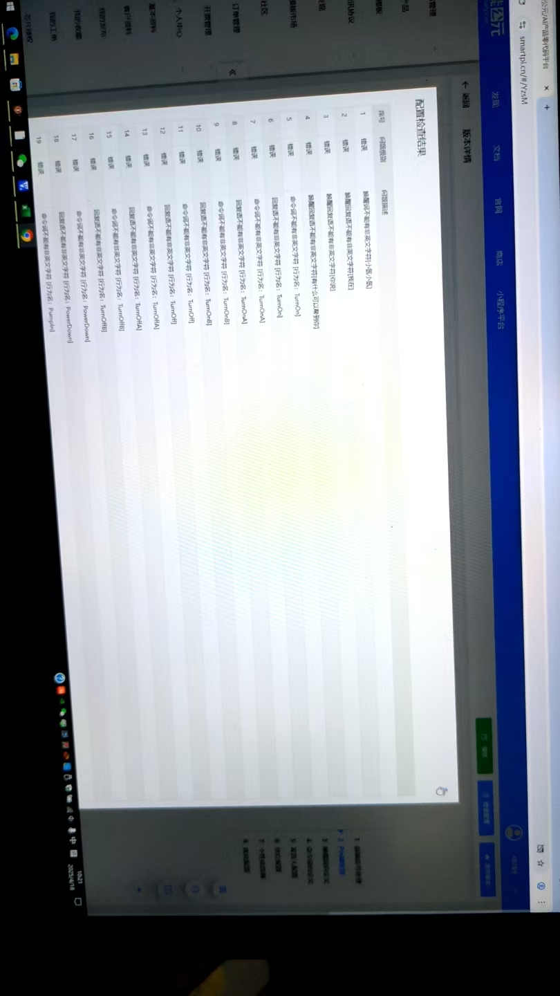 配置检查结果页面