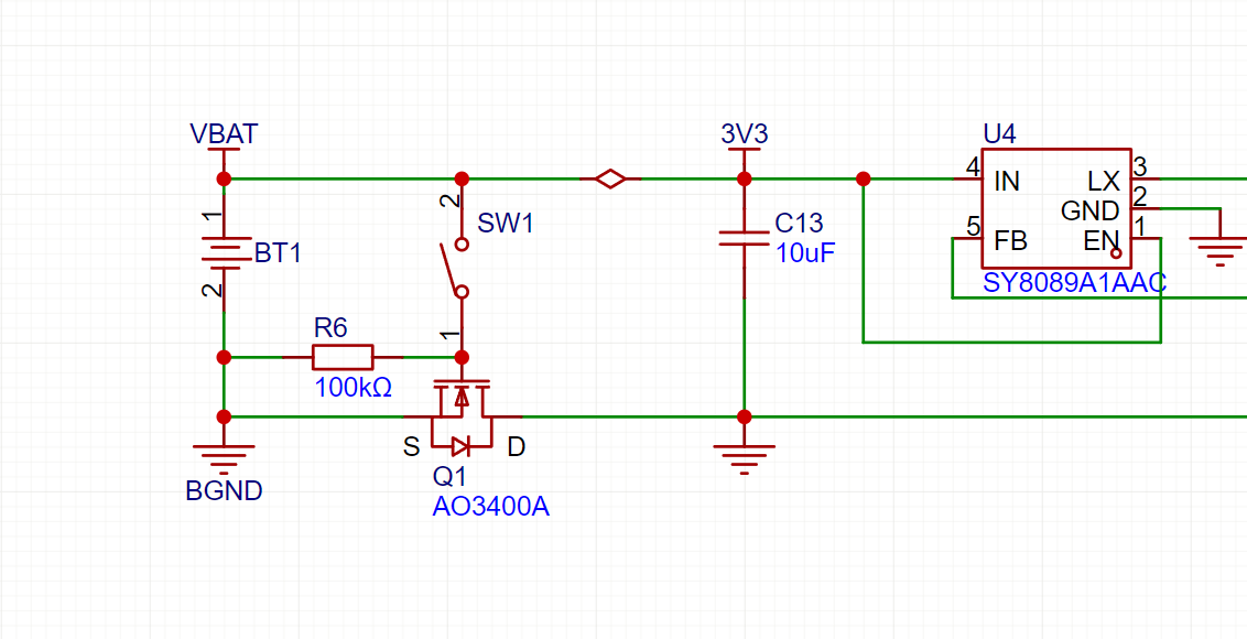 手持遥控器电源控制电路